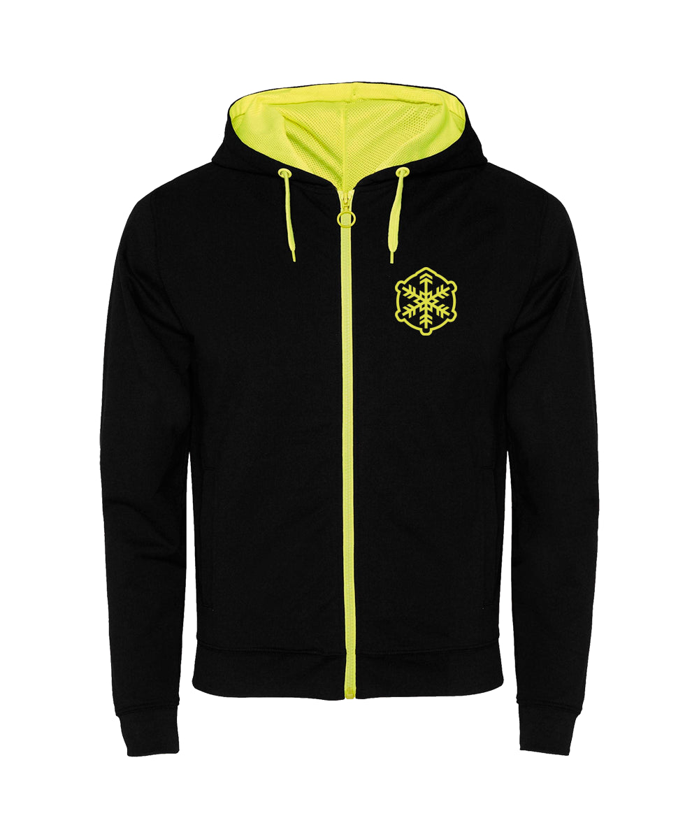 FLUORLINE SWEATSHIRT black/yellow