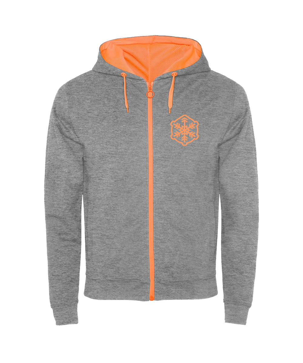 SUDADERA FLUORLINE Gray/orange